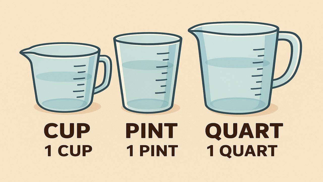 How to Convert Cups, Pints, and Quarts to Milliliters Easily