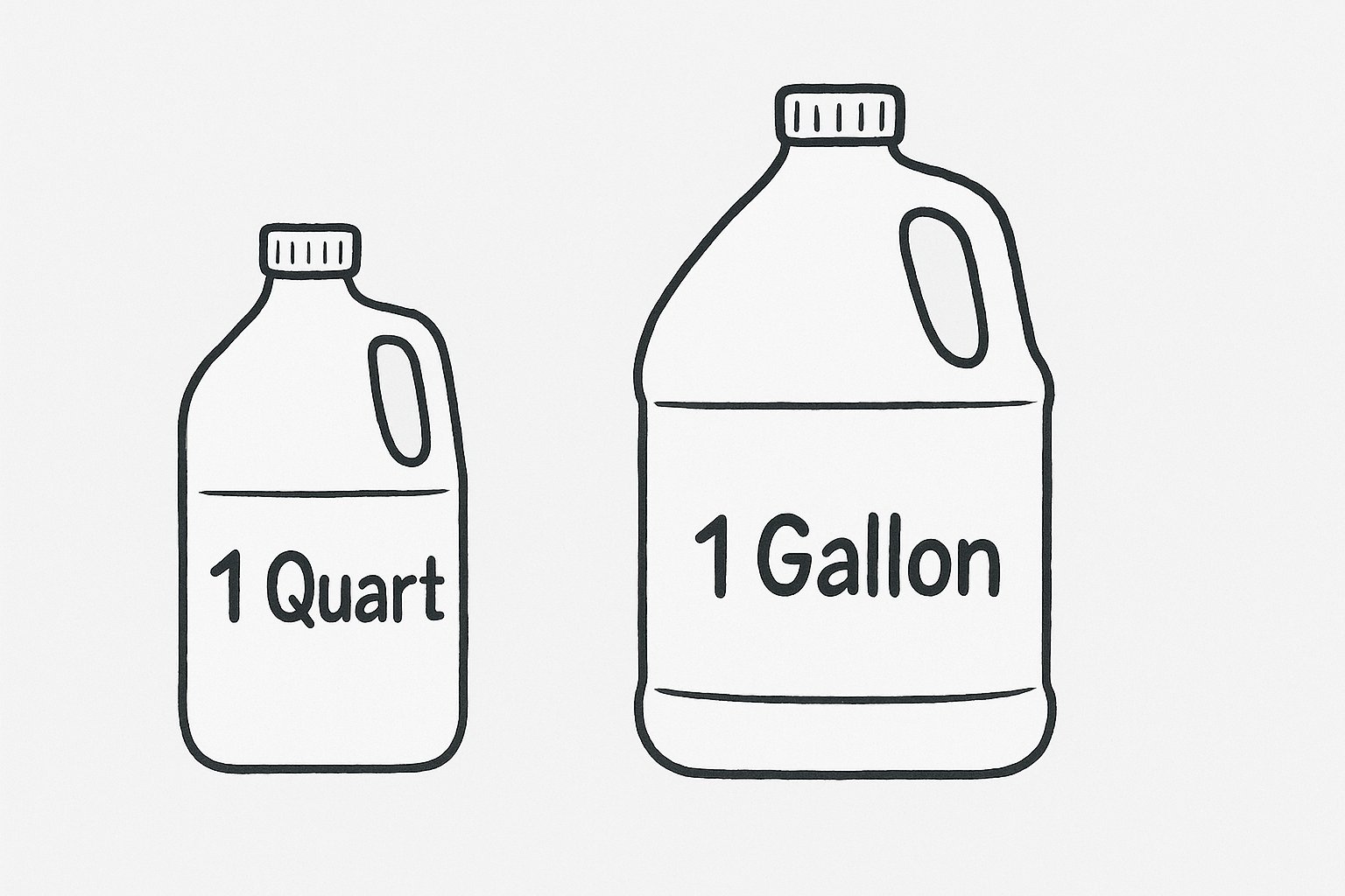 How Many Quarts in a Gallon - Qt to Gal Conversion Table